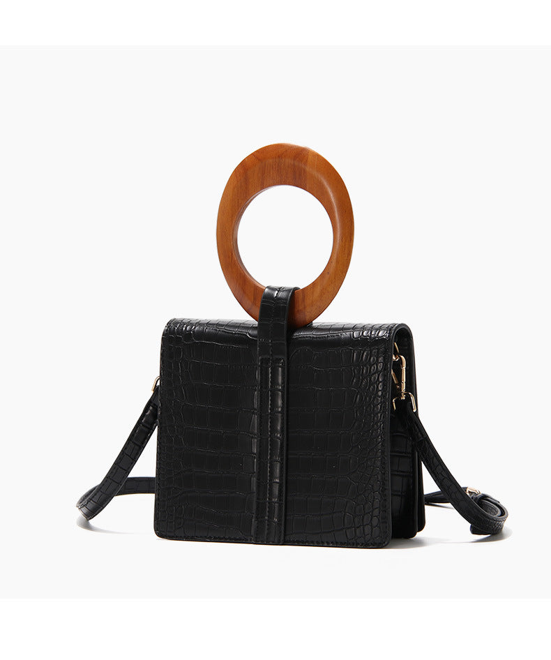 Wood handbag