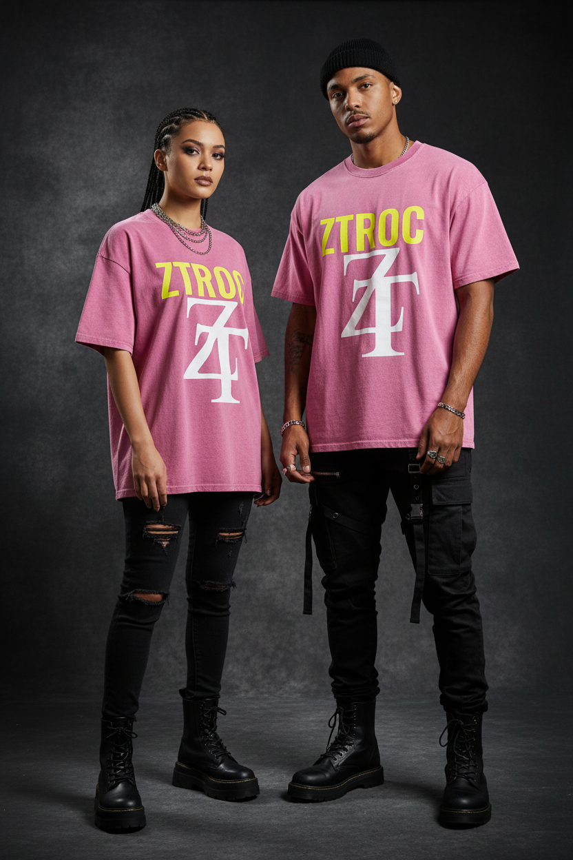 Ztroc Oversized Cotton T-Shirt - Natural Cotton