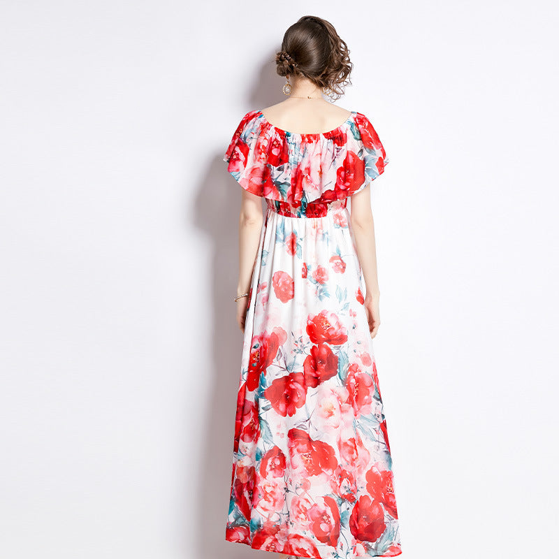 Split Chiffon Dress - Ztroc