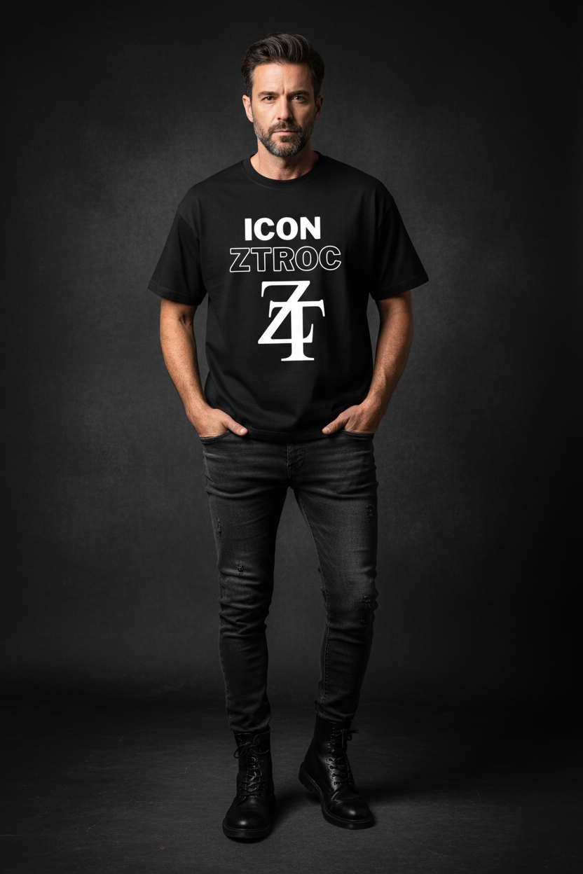 Ztroc Couture Icon T-Shirt - Embroidered Openwork Cotton