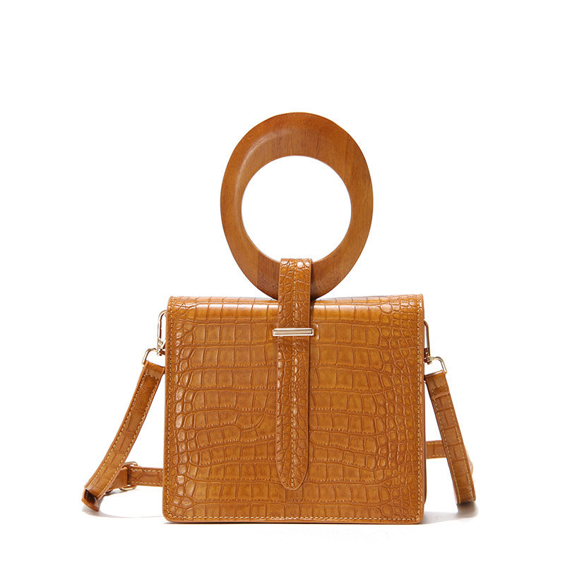 Wood handbag