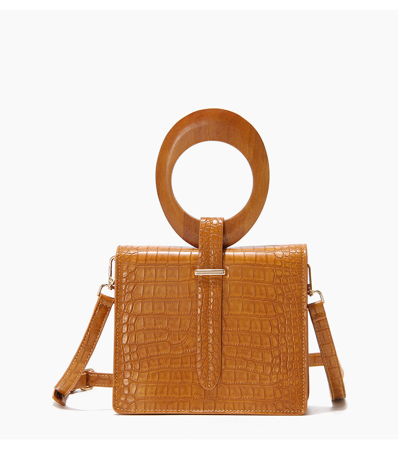 Wood handbag