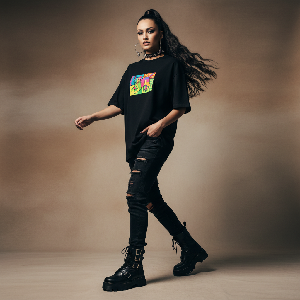 Ztroc Dark T-Shirt – Gothic Black Tee