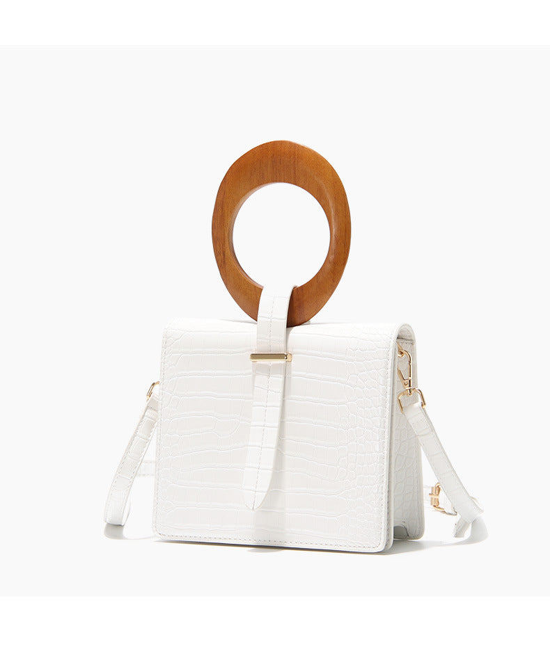 Wood handbag