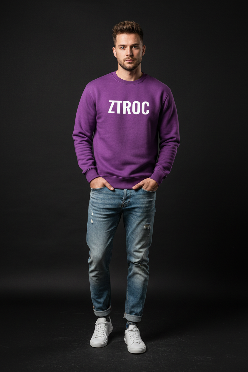 Ztroc Dark Violet Icon Sweatshirt