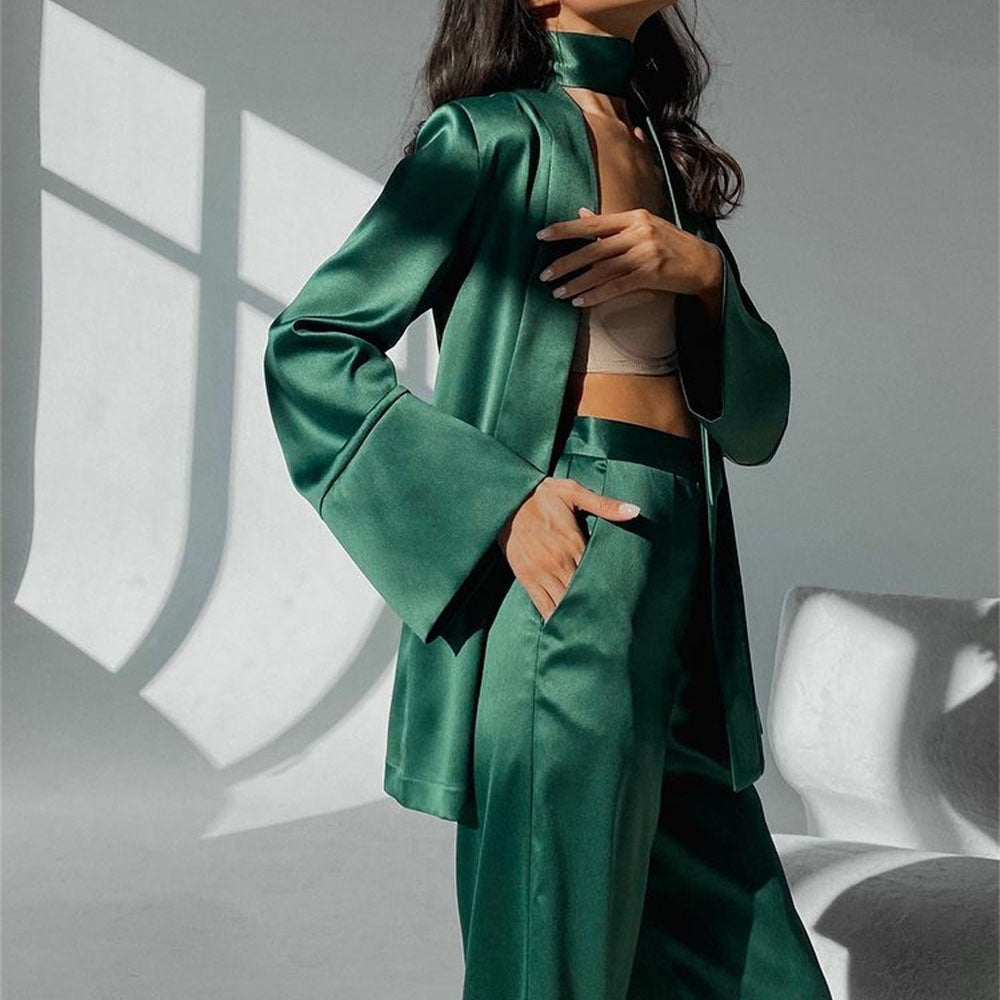 Satin Pajama Set - Ztroc