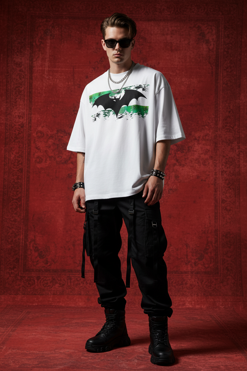 Ztroc Oversized Drop Shoulder T-Shirt White | Premium Cotton