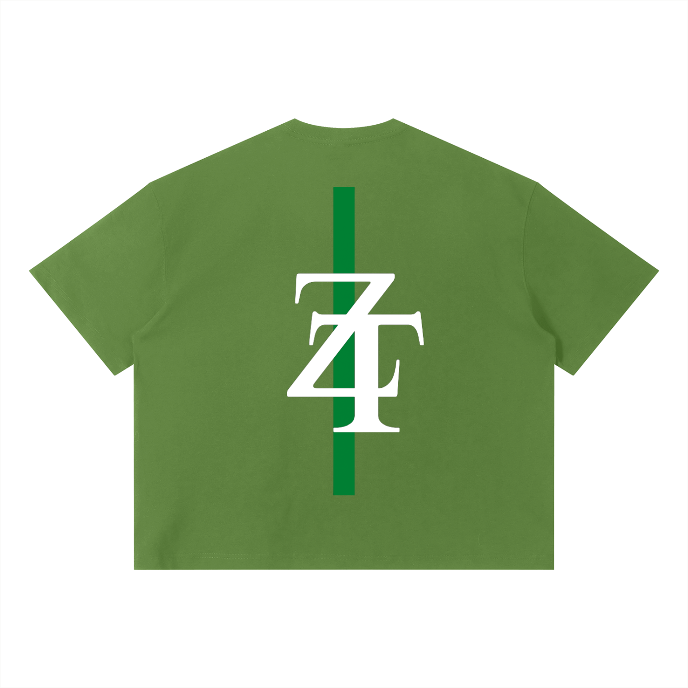 Ztroc Boxy T-Shirt – Women's Oversized Grass Green Tee - Ztroc