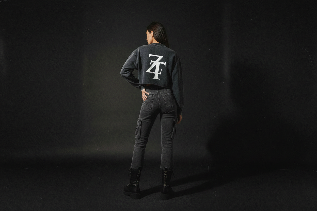 Ztroc Cropped Sweatshirt - Ztroc