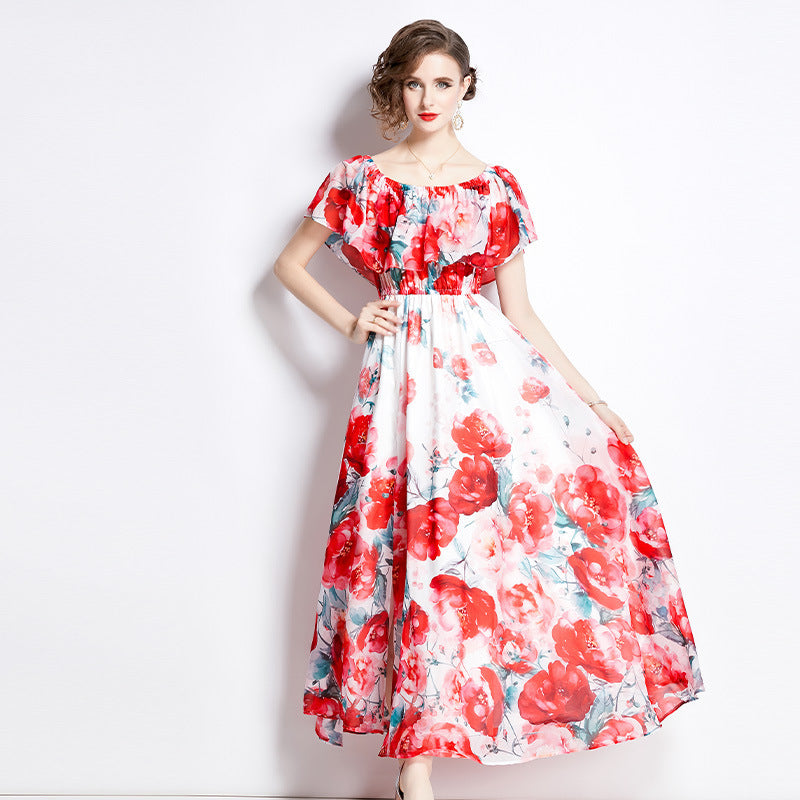 Split Chiffon Dress - Ztroc