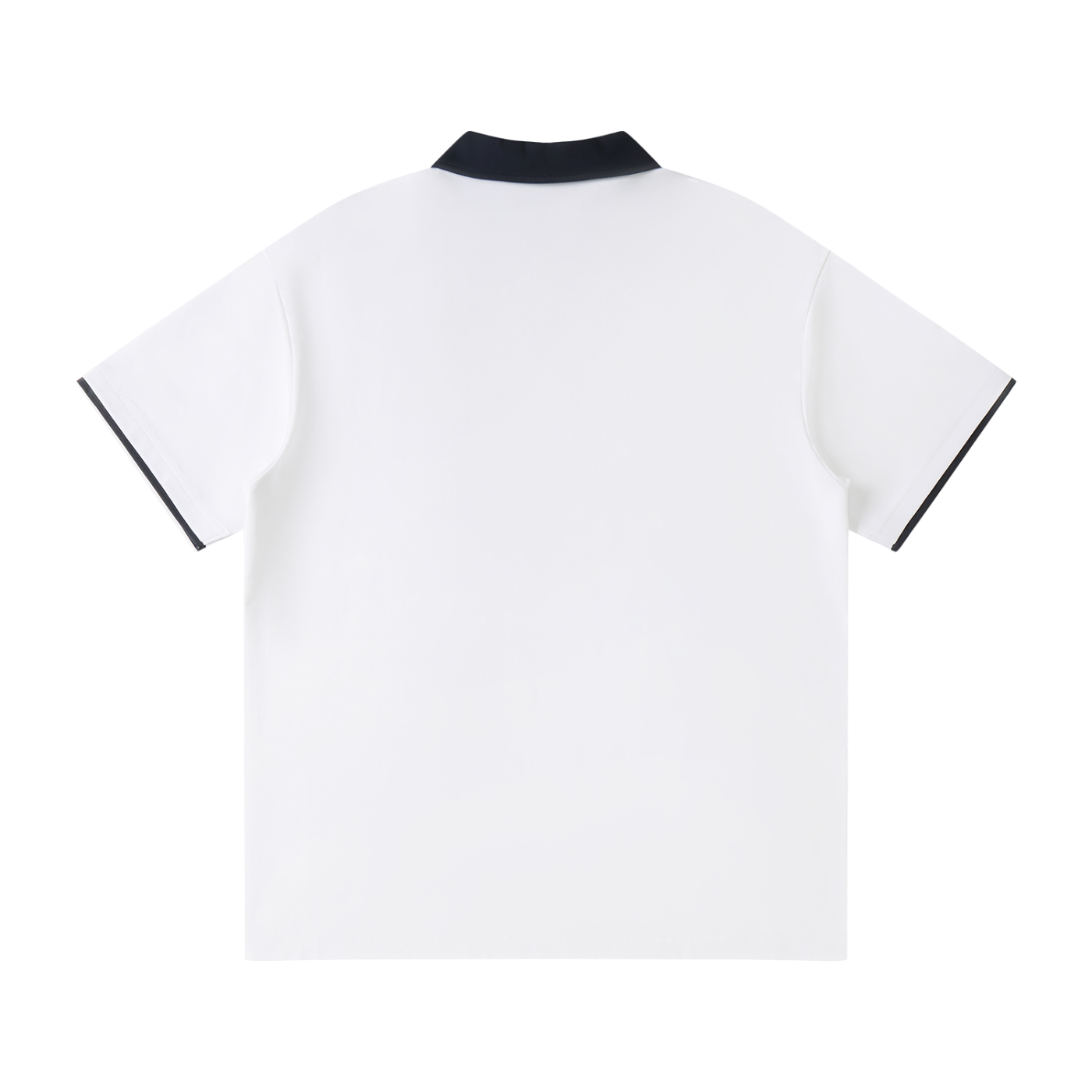 Ztroc Collar Raglan Polo Shirt White | Premium Cotton Blend - Ztroc