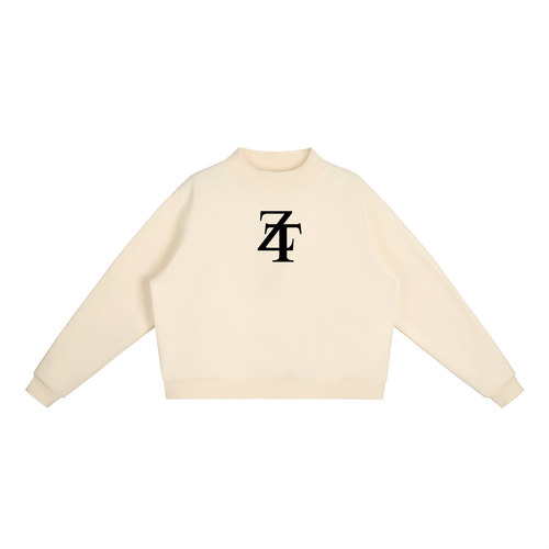 Essential Fleece Mid-Neck Crew Sweatshirt - Ztroc