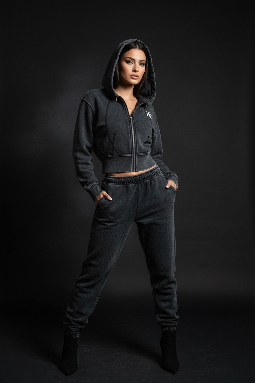 Ztroc Black Zip Fleece Hoodie