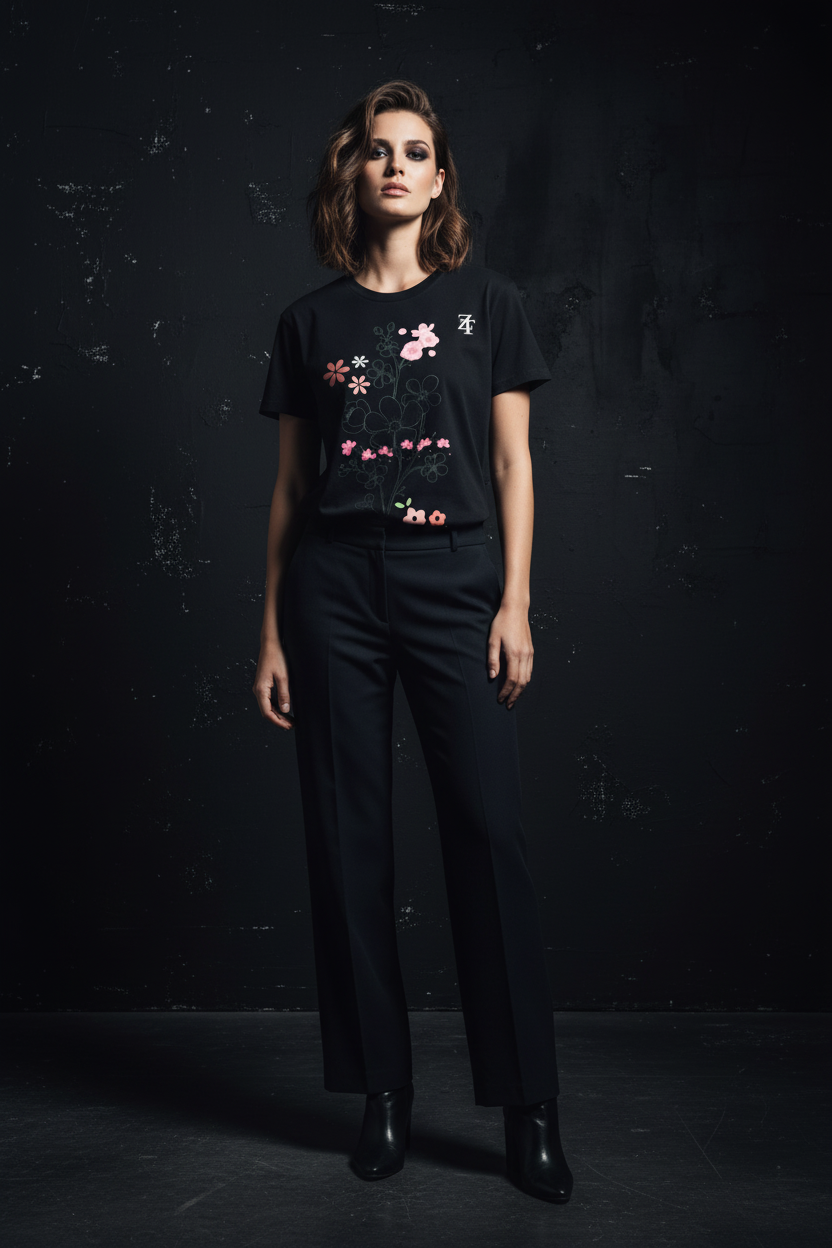 Ztroc Cotton T-Shirt - Handcrafted Signature