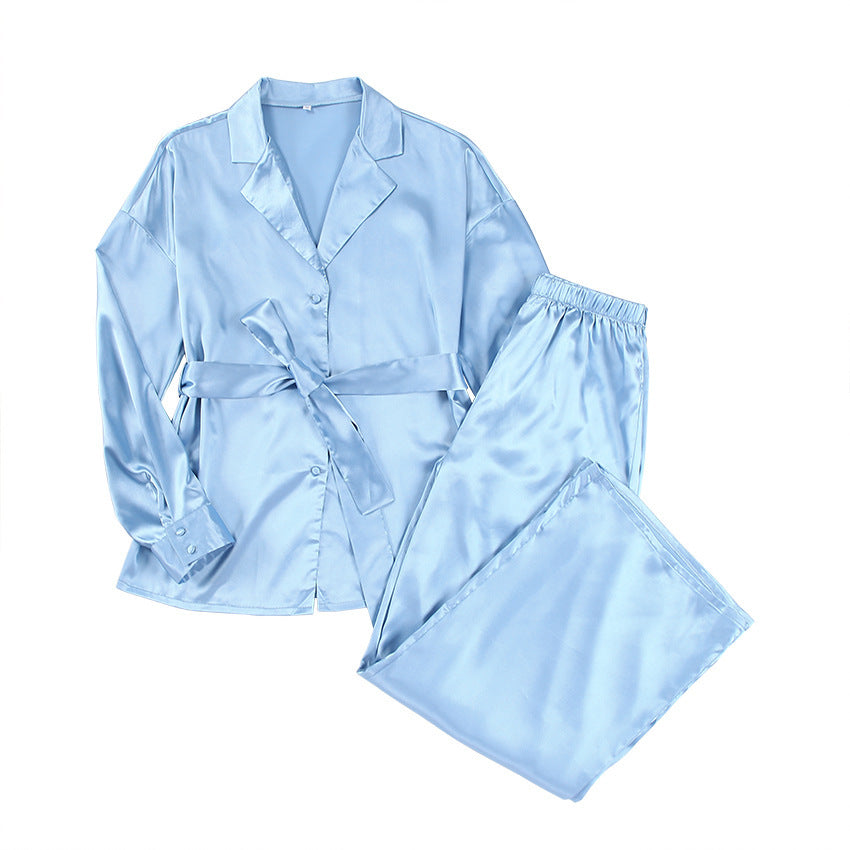 Loungewear Satin Satin Top Trousers - Ztroc
