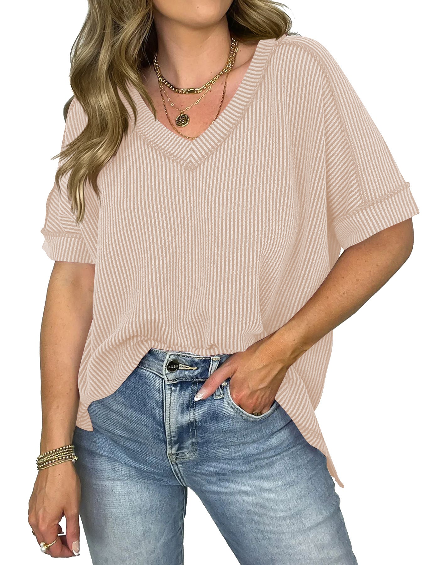 V-neck T-shirt - Ztroc