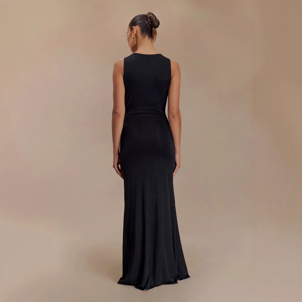 Gold Flower Dress - Ztroc