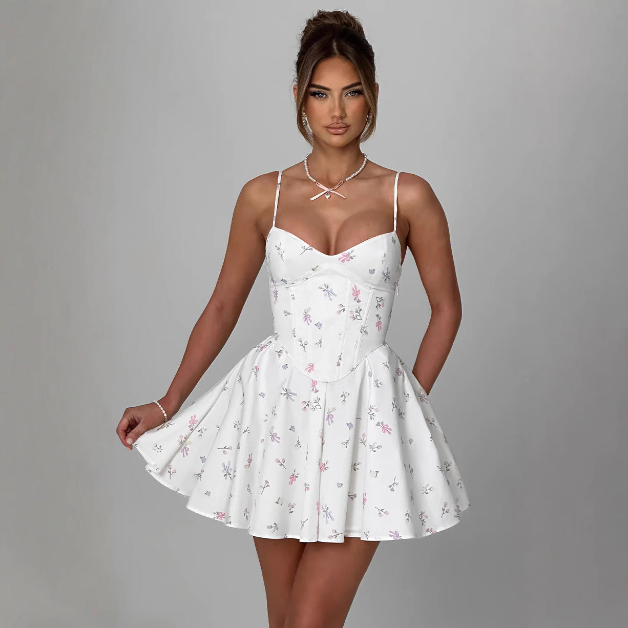 Slim-fit Elastic Bandage Sling Dress