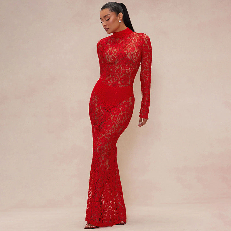 Mesh Lace Dress - Ztroc