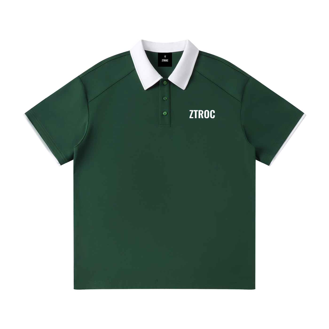 Ztroc Green Collar Shirt - Ztroc