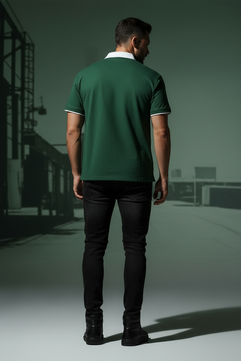 Ztroc Green Collar Shirt - Ztroc