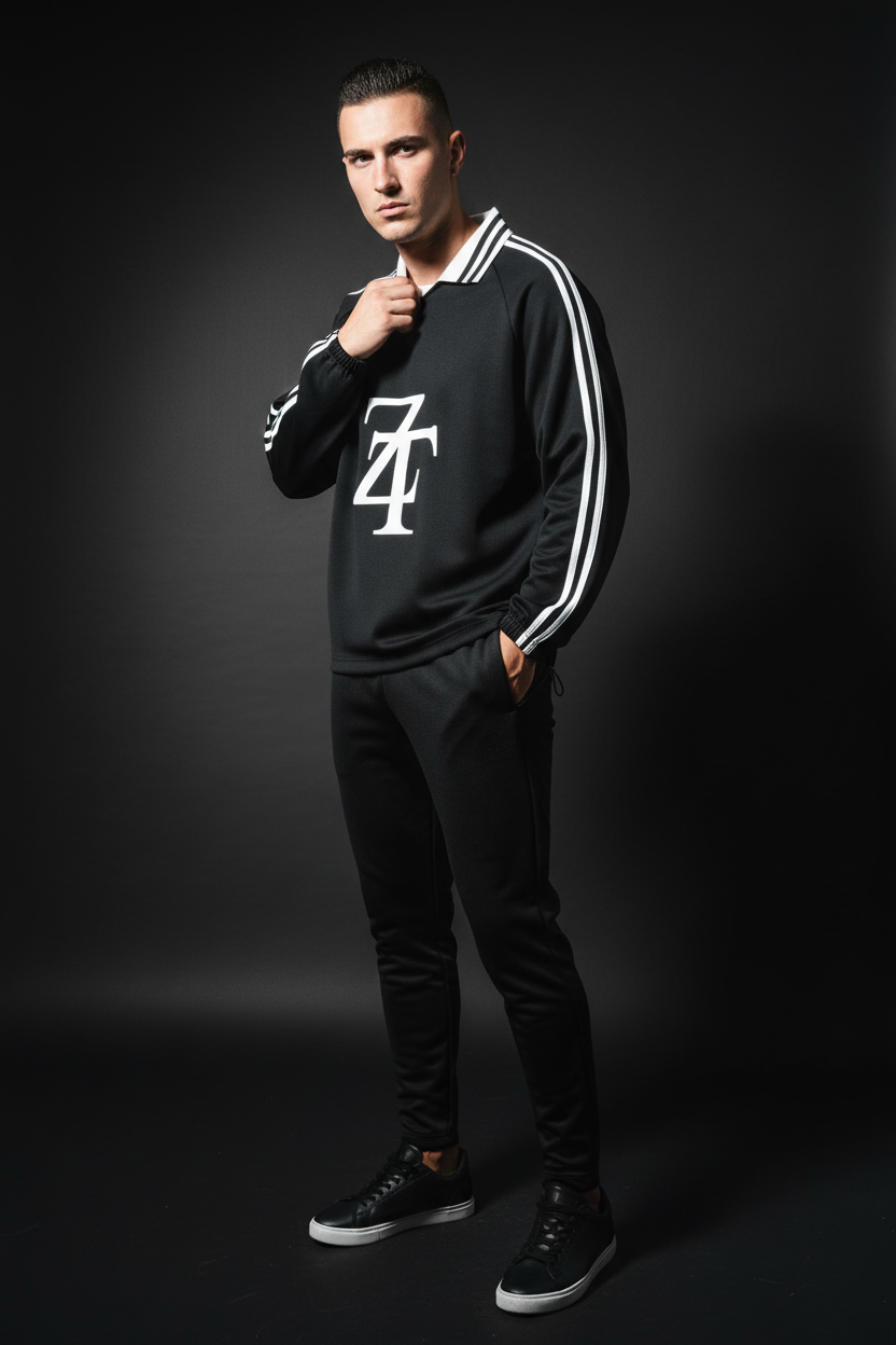 Ztroc Icon Couture Collar Sweatshirt - Cotton Fleece