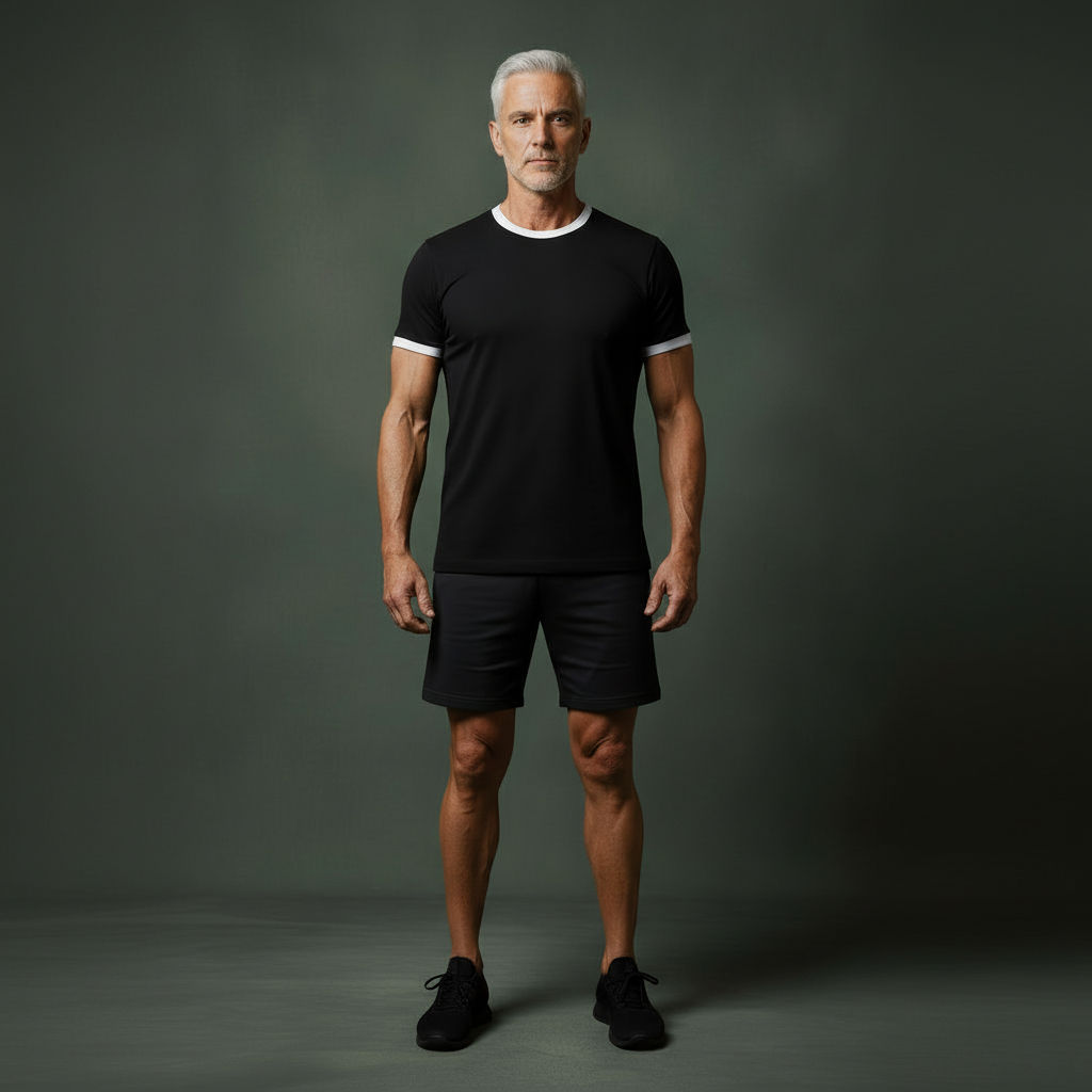 Ztroc Contrast Edge – Men's Stretch Cotton T-Shirt