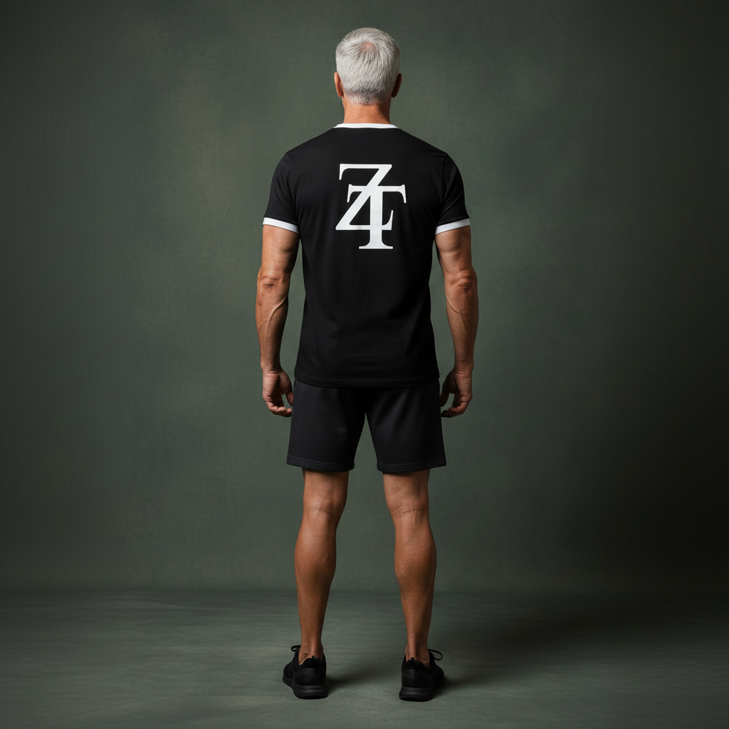 Ztroc Contrast Edge – Men's Stretch Cotton T-Shirt