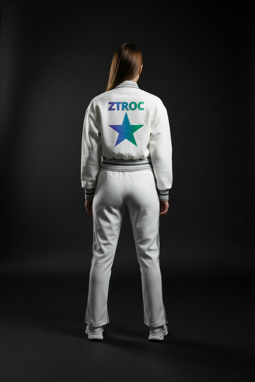 Ztroc White Blouson Jacket