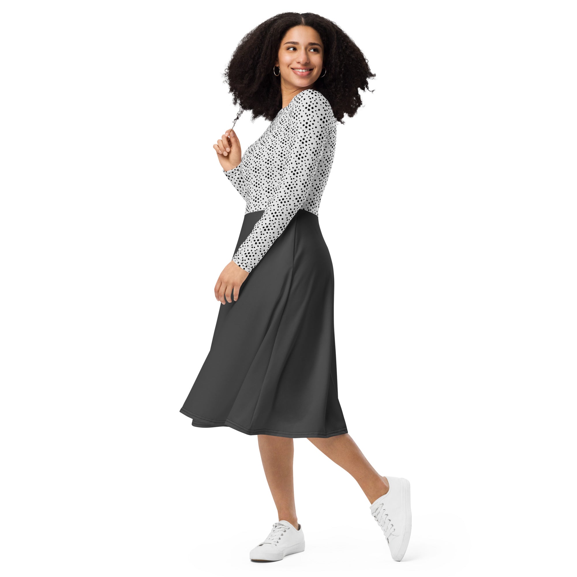 ZTROC long sleeve midi dress