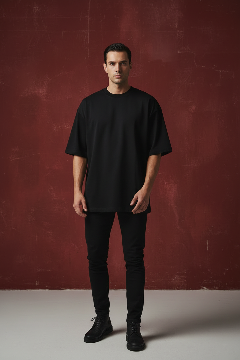 Ztroc Elegance Black Essential T-Shirt | Premium Cotton Tee - Ztroc