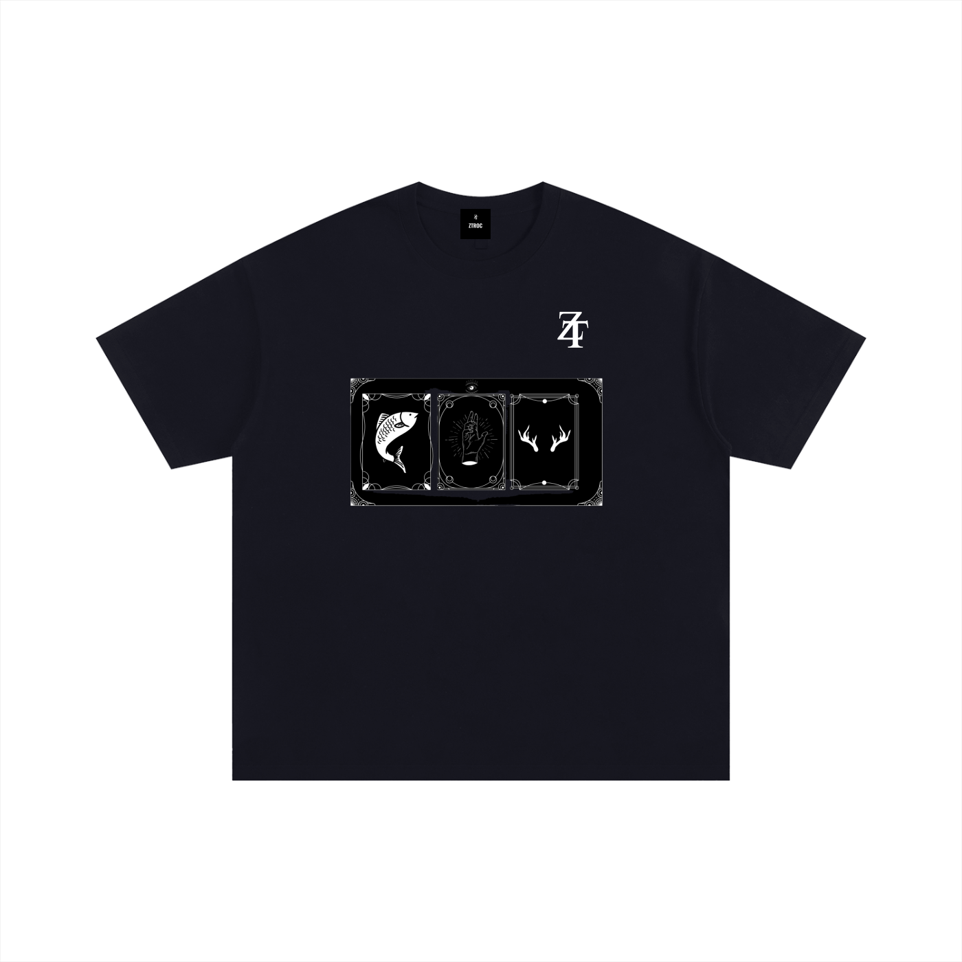 Ztroc Black Essential T-Shirt | Premium Cotton Men's Tee - Ztroc