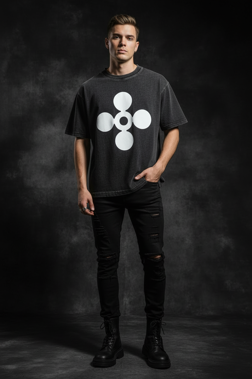 Ztroc Boxy T-Shirt - Long Sleeve Cotton