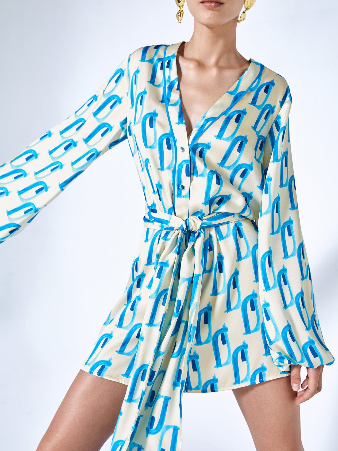 Casual Satin Dress - Ztroc