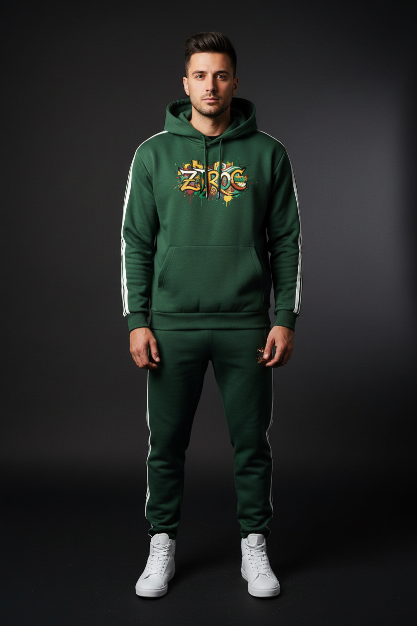 Ztroc Logo Print Fleece Hoodie