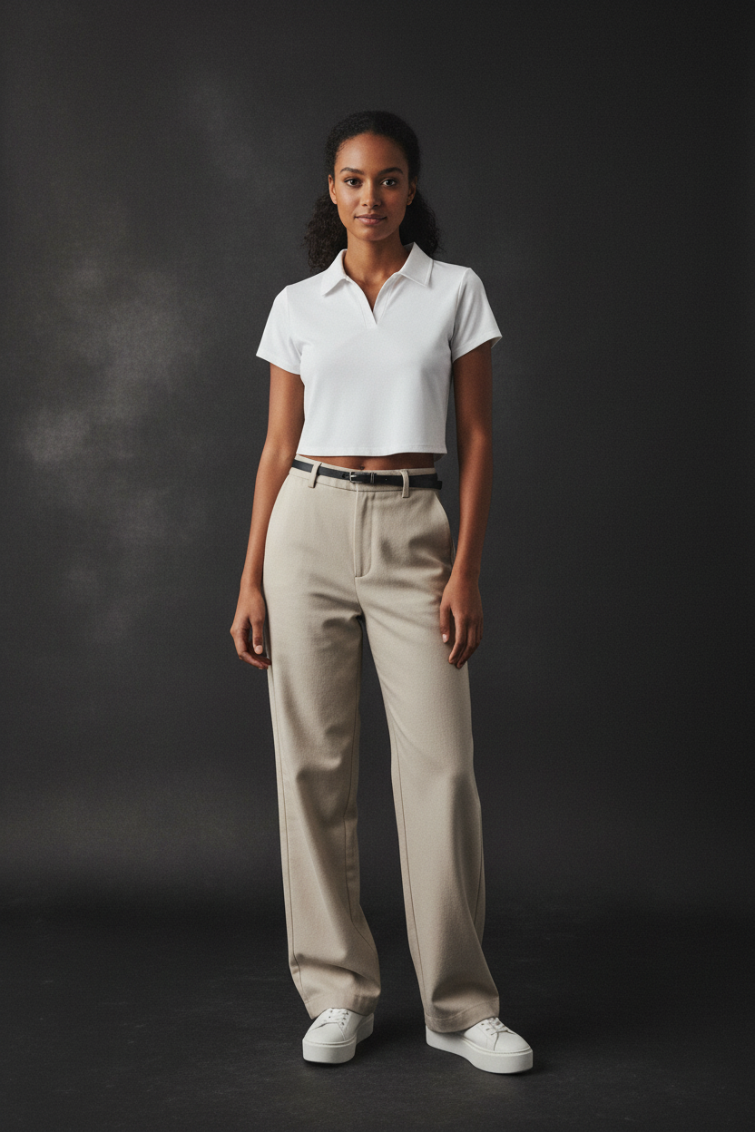 Ztroc V-Neck Lapel Crop Top - Ztroc