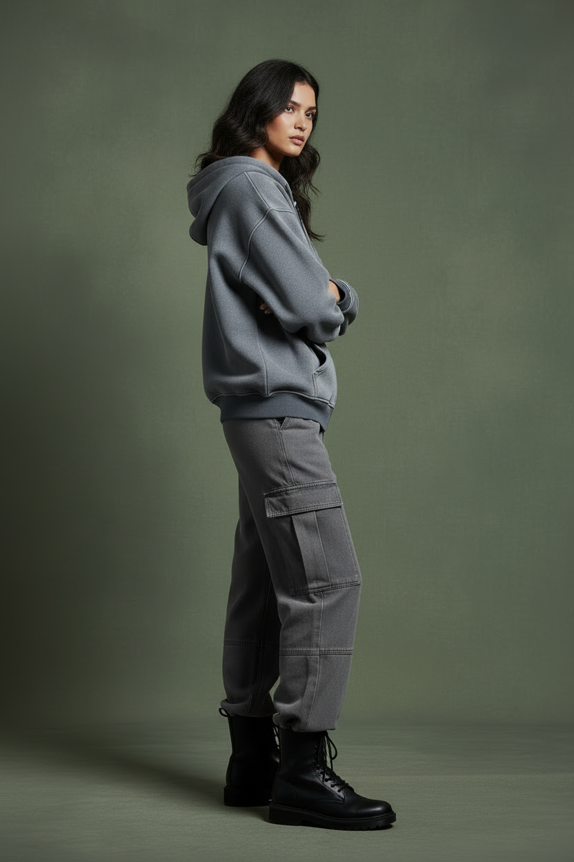 Ztroc Fleece Hoodie – Women's Premium Oversized Hoodie - Ztroc