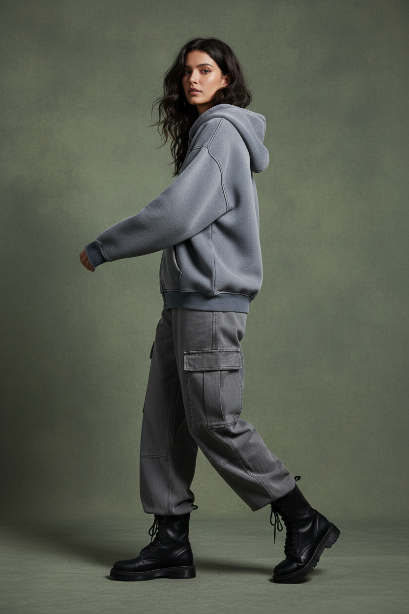 Ztroc Fleece Hoodie – Women's Premium Oversized Hoodie - Ztroc
