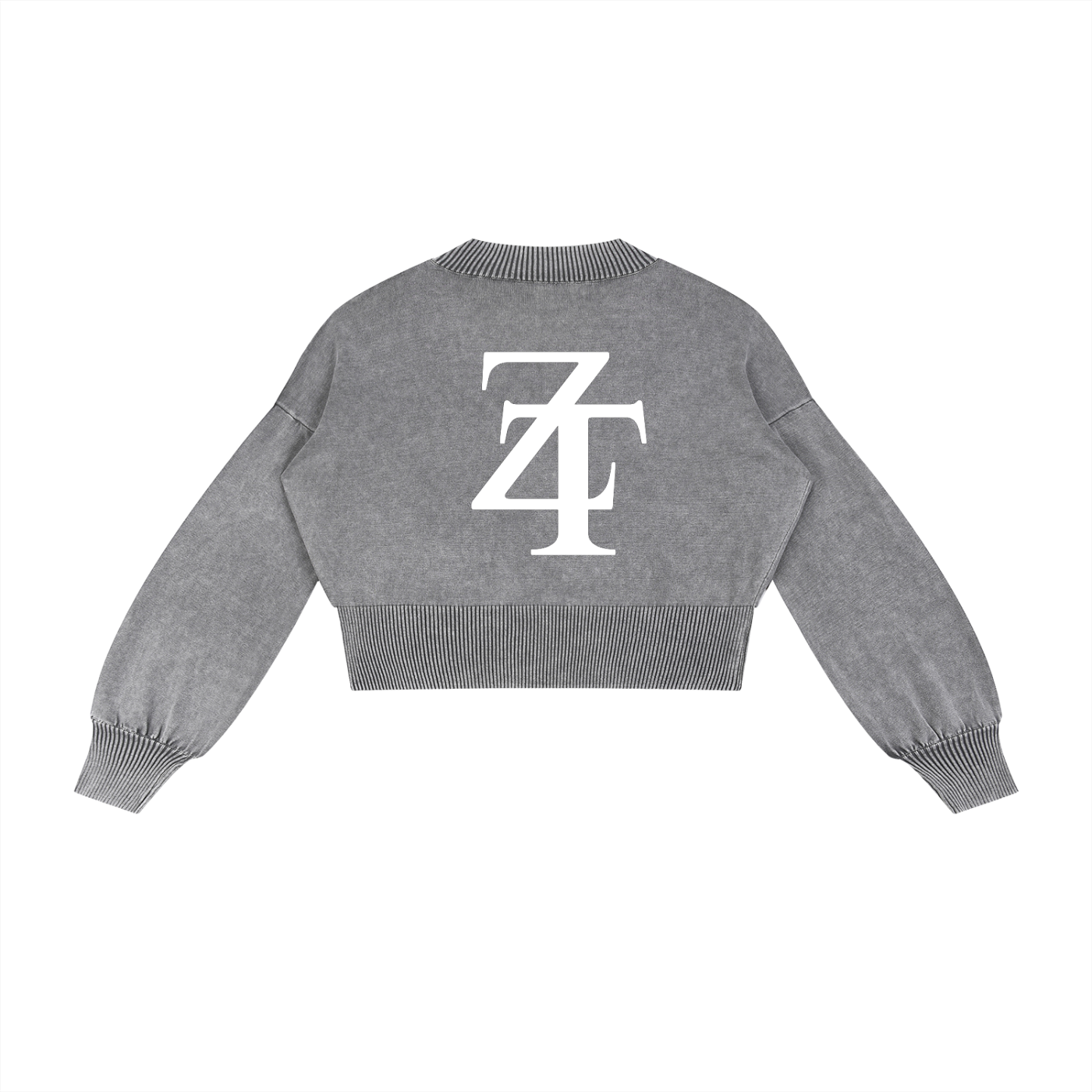 Ztroc Line Cropped Sweater - Ztroc