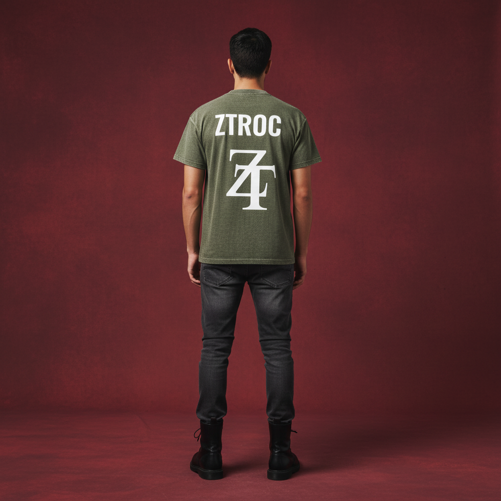 Ztroc Knit T-Shirt – Men's Cotton Blend Tee