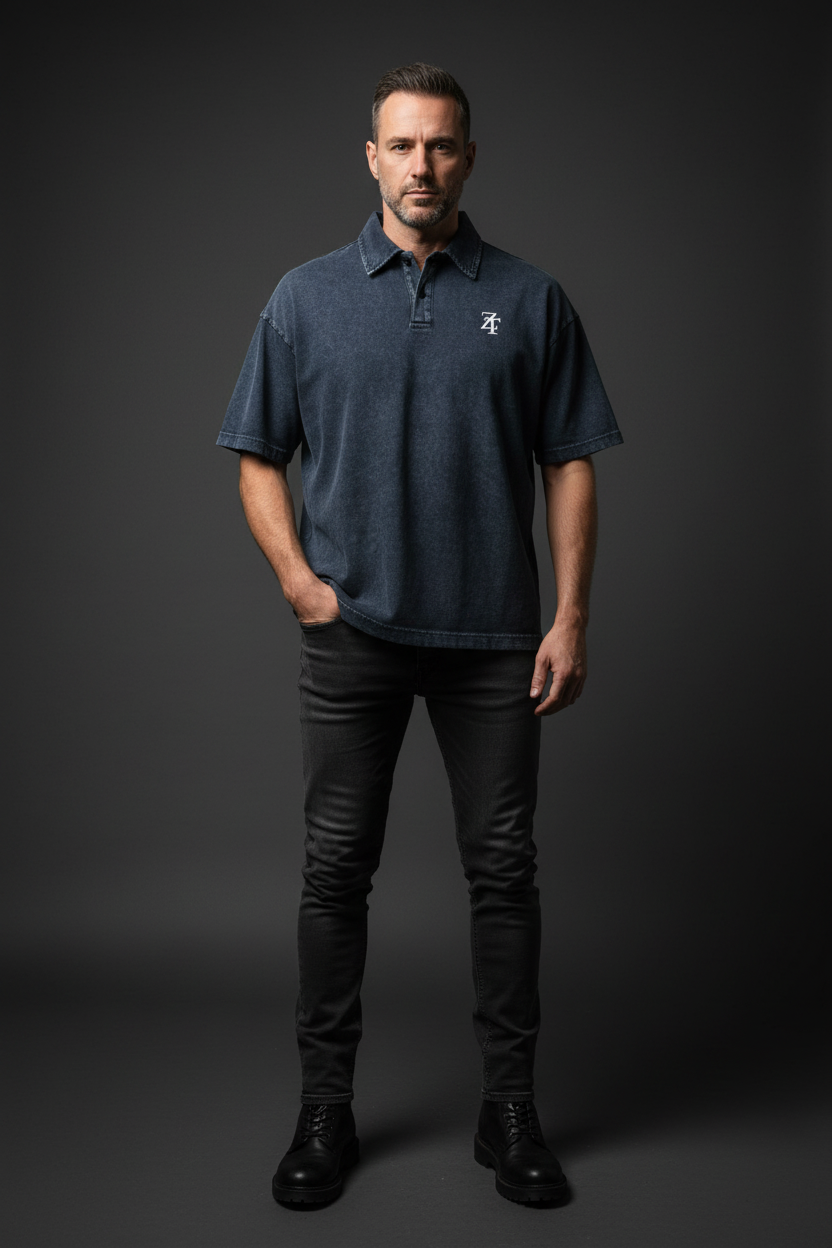 Ztroc Royal Blue Icon Polo Shirt