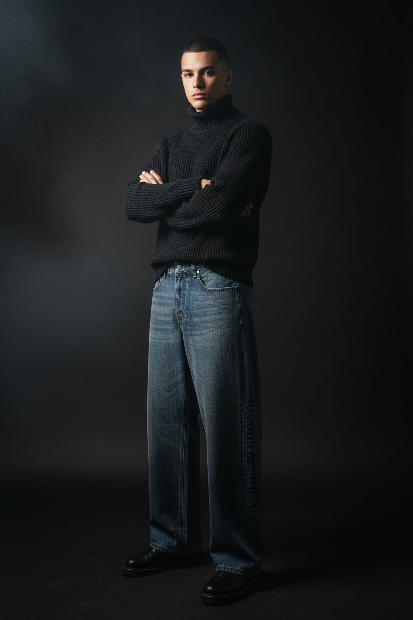 Ztroc Denim Jeans - Icons Collection Mottled Effect