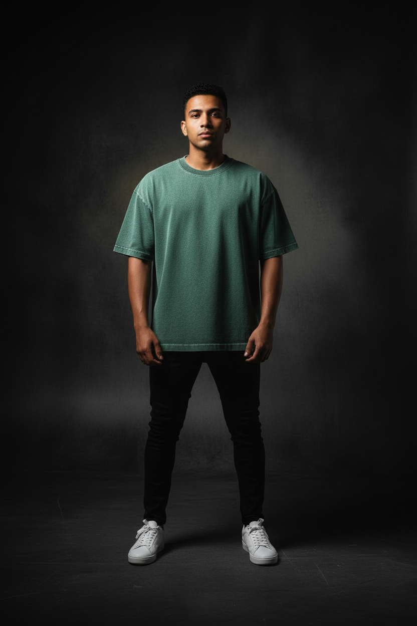 Ztroc Boxy T-Shirt - Cotton Crew Neck