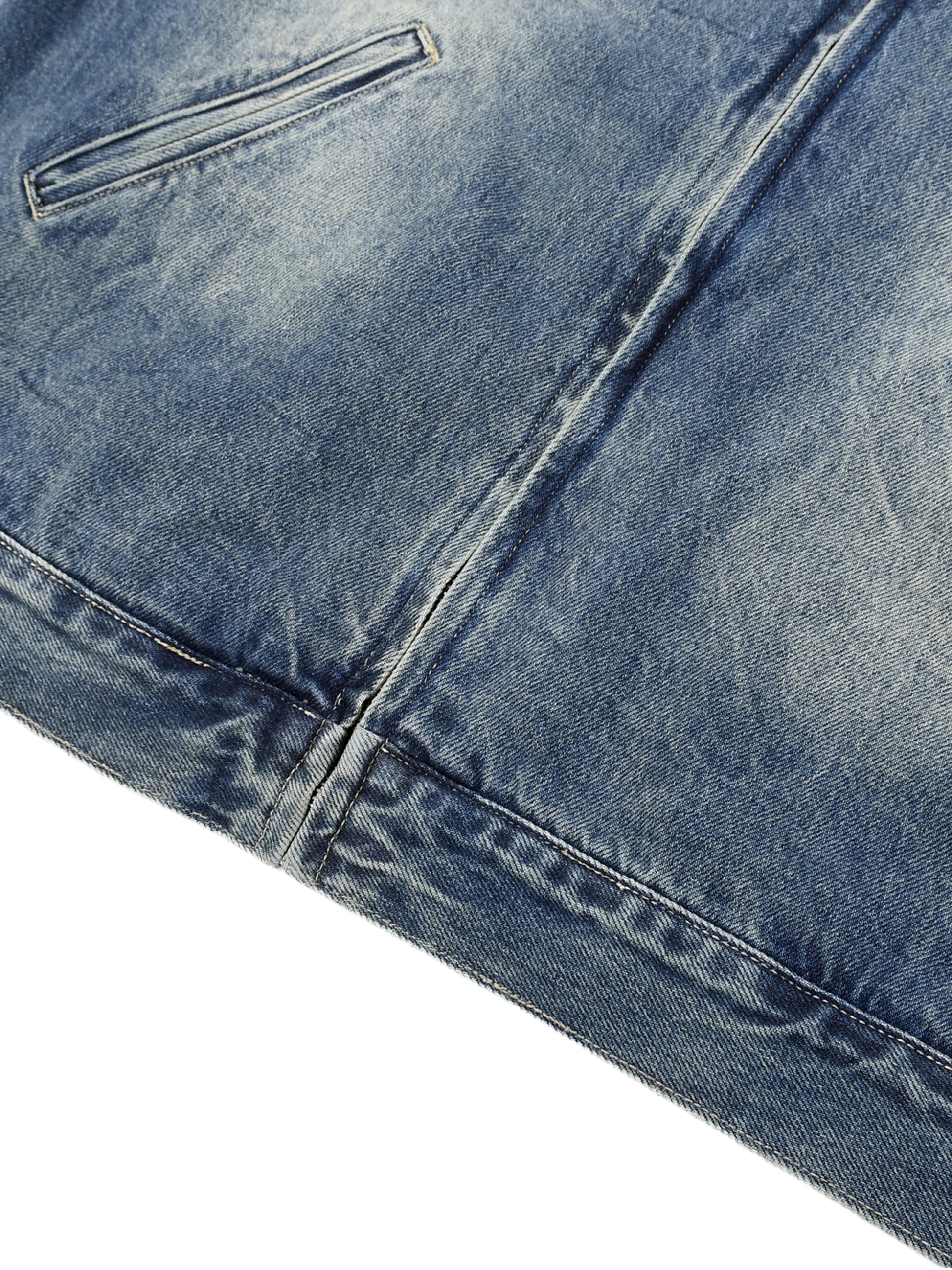 Ztroc Zip Up Denim Jacket - Ztroc