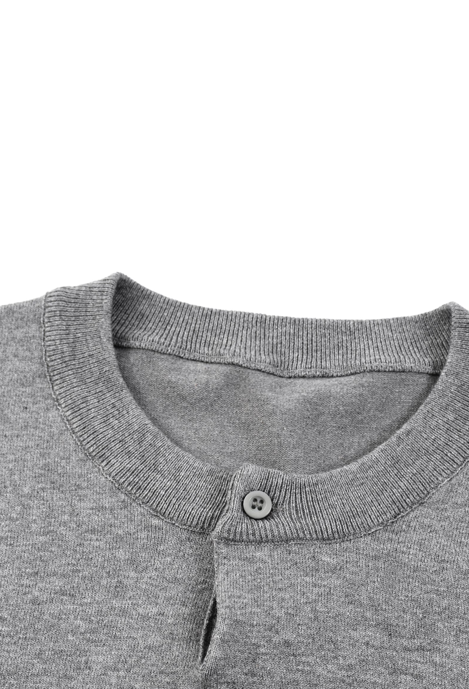 Ztroc Henley T-Shirt - Premium Cotton One-Button Henley - Ztroc